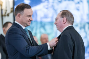 Warszawa, 01.03.2017. Prezydent RP Andrzej Duda wreczyl odznaczenia z okazji Narodowego Dnia Zolnierzy Wykletych. Fot. Krzysztof Sitkowski/KPRP