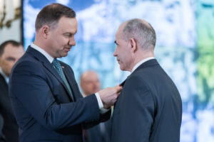 Warszawa, 01.03.2017. Prezydent RP Andrzej Duda wreczyl odznaczenia z okazji Narodowego Dnia Zolnierzy Wykletych. Fot. Krzysztof Sitkowski/KPRP